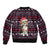 Beagle Dog They Know When You Have Snacks Christmas Sleeve Zip Bomber Jacket Xmas Holiday Patterns - Wonder Print Shop