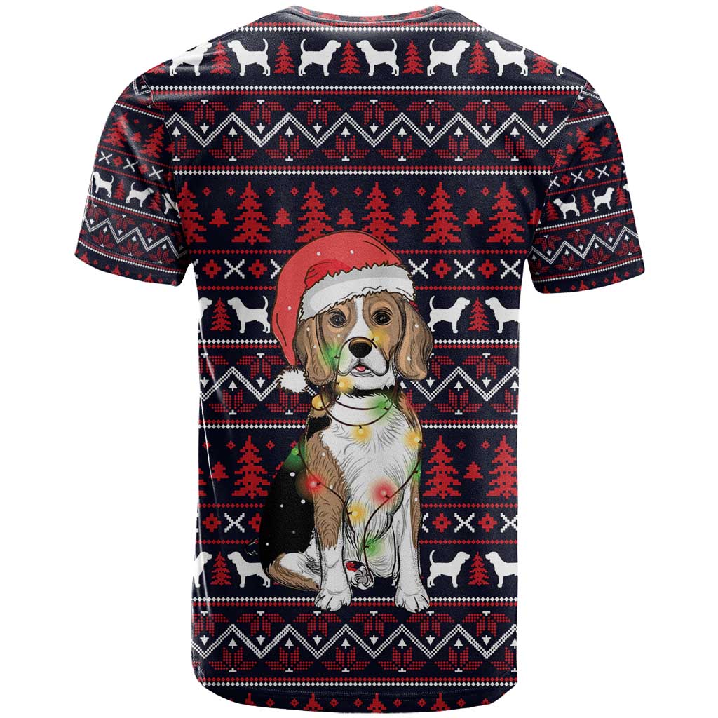 Beagle Dog They Know When You Have Snacks Christmas T Shirt Xmas Holiday Patterns - Wonder Print Shop