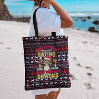 Beagle Dog They Know When You Have Snacks Christmas Tote Bag Xmas Holiday Patterns - Wonder Print Shop