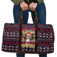 Beagle Dog They Know When You Have Snacks Christmas Travel Bag Xmas Holiday Patterns - Wonder Print Shop