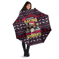 Beagle Dog They Know When You Have Snacks Christmas Umbrella Xmas Holiday Patterns - Wonder Print Shop