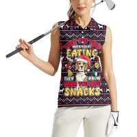 Beagle Dog They Know When You Have Snacks Christmas Women Sleeveless Polo Shirt Xmas Holiday Patterns - Wonder Print Shop