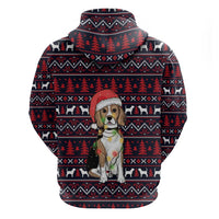 Beagle Dog They Know When You Have Snacks Christmas Zip Hoodie Xmas Holiday Patterns - Wonder Print Shop