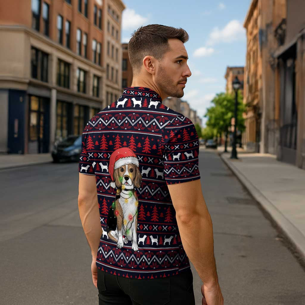 Beagle Dog They Know When You Have Snacks Christmas Zipper Polo Shirt Xmas Holiday Patterns - Wonder Print Shop