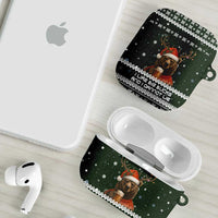 Bear Hunting and Beer Christmas AirPods Case Xmas Holiday Patterns - Wonder Print Shop