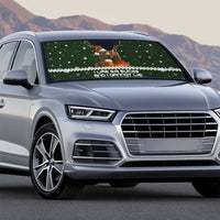 Bear Hunting and Beer Christmas Auto Sun Shade Xmas Holiday Patterns - Wonder Print Shop