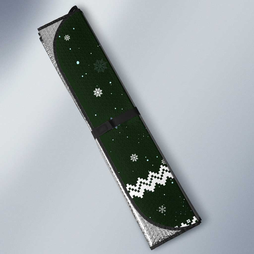 Bear Hunting and Beer Christmas Auto Sun Shade Xmas Holiday Patterns - Wonder Print Shop