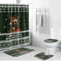 Bear Hunting and Beer Christmas Bathroom Set Xmas Holiday Patterns - Wonder Print Shop