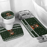 Bear Hunting and Beer Christmas Bathroom Set Xmas Holiday Patterns - Wonder Print Shop