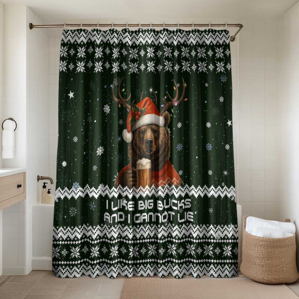 Bear Hunting and Beer Christmas Bathroom Set Xmas Holiday Patterns - Wonder Print Shop