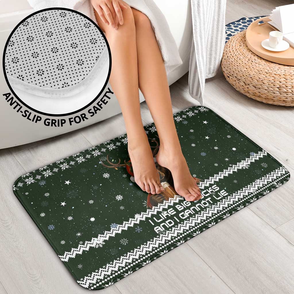 Bear Hunting and Beer Christmas Bathroom Set Xmas Holiday Patterns - Wonder Print Shop