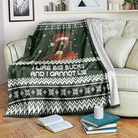 Bear Hunting and Beer Christmas Blanket Xmas Holiday Patterns - Wonder Print Shop