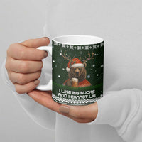 Bear Hunting and Beer Christmas Ceramic Mug Xmas Holiday Patterns - Wonder Print Shop