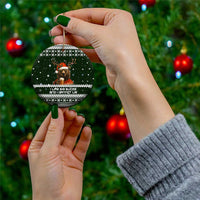 Bear Hunting and Beer Christmas Ceramic Ornament Xmas Holiday Patterns - Wonder Print Shop