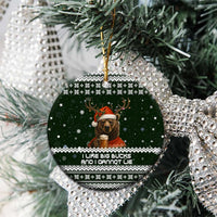 Bear Hunting and Beer Christmas Ceramic Ornament Xmas Holiday Patterns - Wonder Print Shop