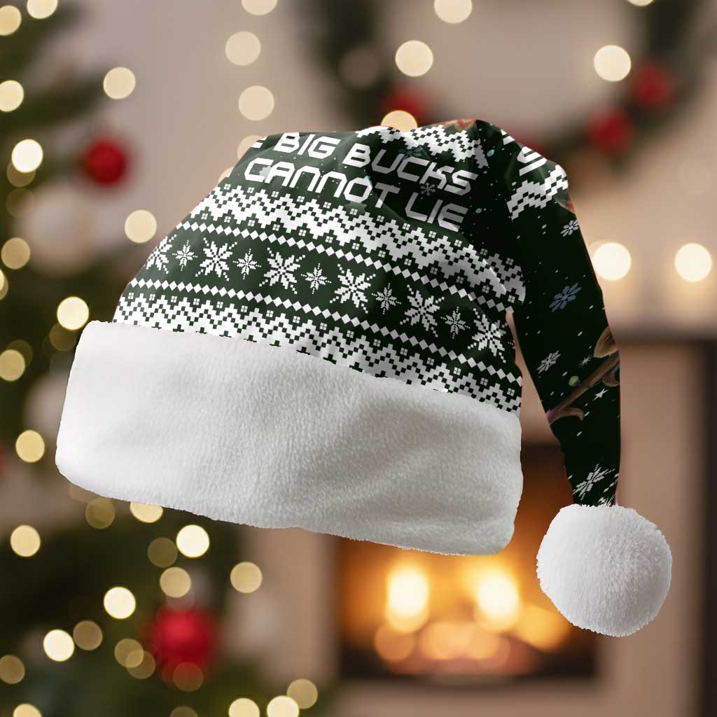 Bear Hunting and Beer Christmas Santa Hat Xmas Holiday Patterns - Wonder Print Shop