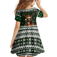 Bear Hunting and Beer Christmas Family Matching Long Sleeve Bodycon Dress and Hawaiian Shirt Xmas Holiday Patterns - Wonder Print Shop