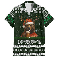 Bear Hunting and Beer Christmas Family Matching Long Sleeve Bodycon Dress and Hawaiian Shirt Xmas Holiday Patterns - Wonder Print Shop
