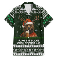 Bear Hunting and Beer Christmas Family Matching Mermaid Dress and Hawaiian Shirt Xmas Holiday Patterns - Wonder Print Shop