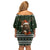 Bear Hunting and Beer Christmas Family Matching Off Shoulder Short Dress and Hawaiian Shirt Xmas Holiday Patterns - Wonder Print Shop
