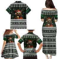 Bear Hunting and Beer Christmas Family Matching Puletasi and Hawaiian Shirt Xmas Holiday Patterns - Wonder Print Shop