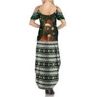 Bear Hunting and Beer Christmas Family Matching Summer Maxi Dress and Hawaiian Shirt Xmas Holiday Patterns - Wonder Print Shop