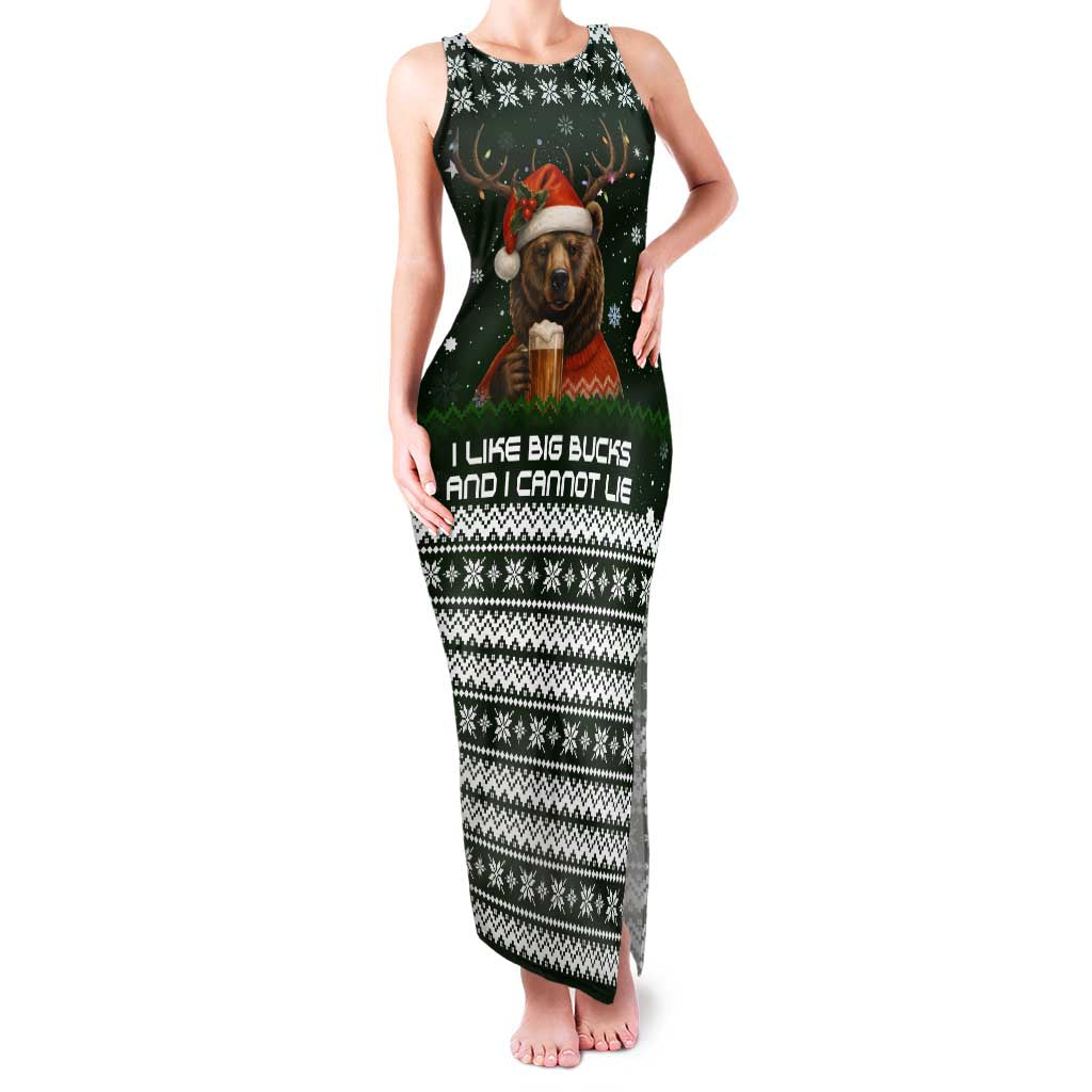 Bear Hunting and Beer Christmas Family Matching Tank Maxi Dress and Hawaiian Shirt Xmas Holiday Patterns - Wonder Print Shop