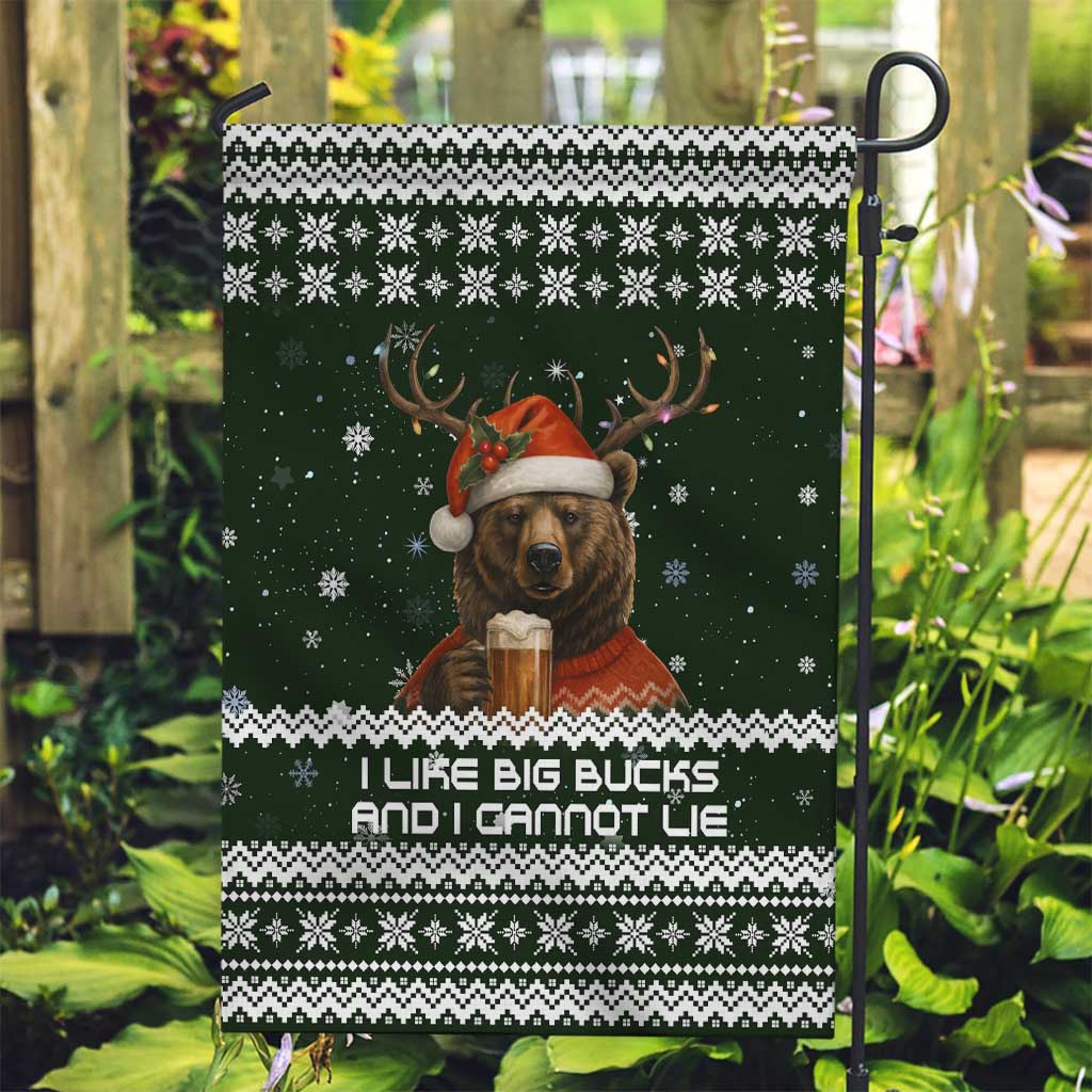 Bear Hunting and Beer Christmas Garden Flag Xmas Holiday Patterns - Wonder Print Shop