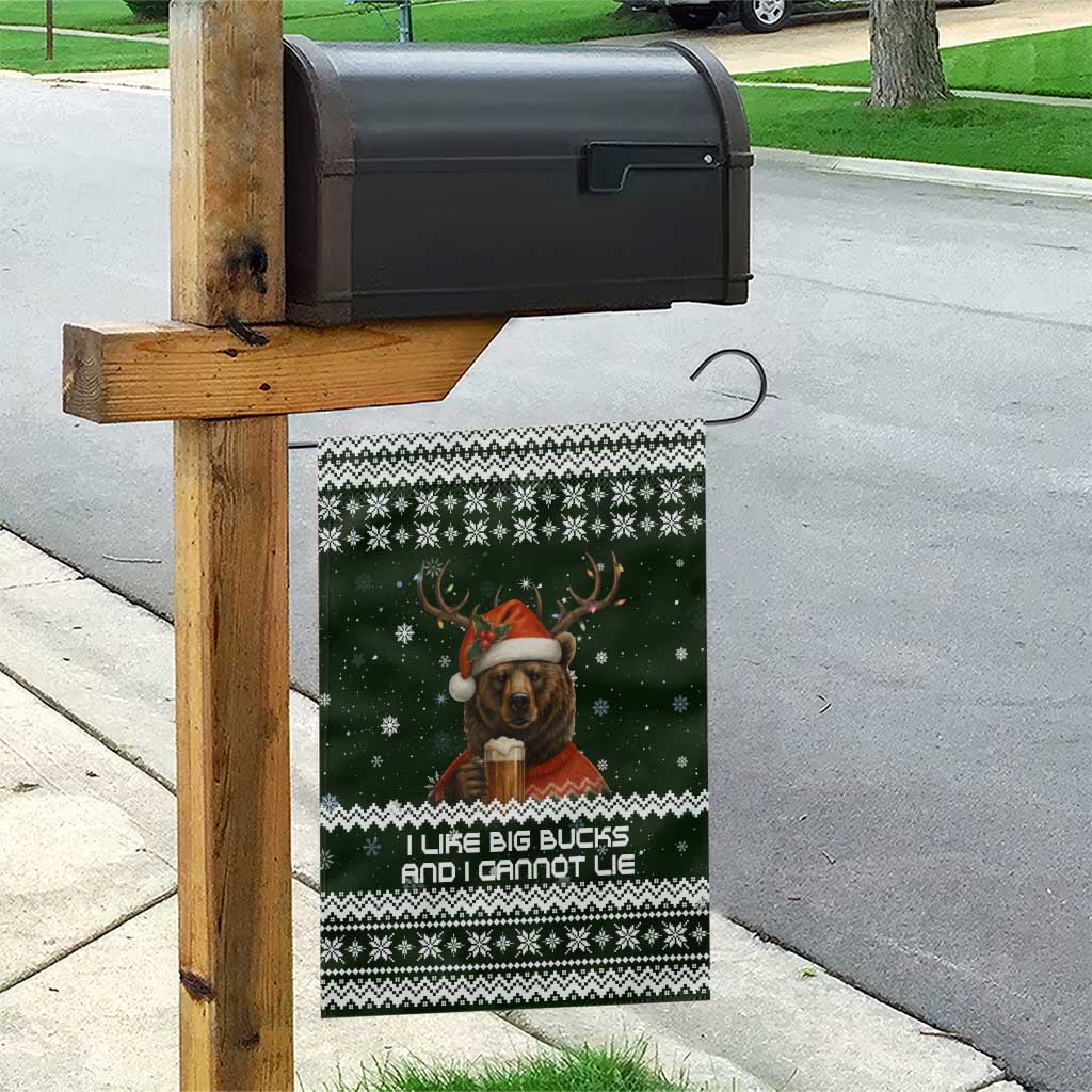 Bear Hunting and Beer Christmas Garden Flag Xmas Holiday Patterns - Wonder Print Shop