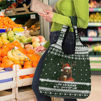 Bear Hunting and Beer Christmas Grocery Bag Xmas Holiday Patterns - Wonder Print Shop
