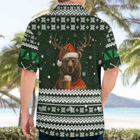 Bear Hunting and Beer Christmas Hawaiian Shirt Xmas Holiday Patterns - Wonder Print Shop