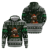 Bear Hunting and Beer Christmas Hoodie Xmas Holiday Patterns - Wonder Print Shop