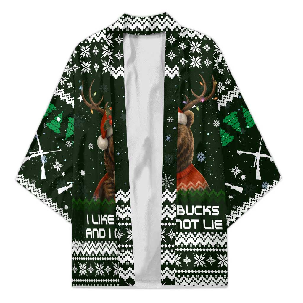 Bear Hunting and Beer Christmas Kimono Xmas Holiday Patterns - Wonder Print Shop