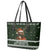 Bear Hunting and Beer Christmas Leather Tote Bag Xmas Holiday Patterns - Wonder Print Shop