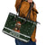 Bear Hunting and Beer Christmas Leather Tote Bag Xmas Holiday Patterns - Wonder Print Shop