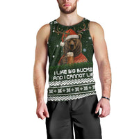 Bear Hunting and Beer Christmas Men Tank Top Xmas Holiday Patterns - Wonder Print Shop