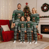 Bear Hunting and Beer Christmas Pajama Set Xmas Holiday Patterns - Wonder Print Shop