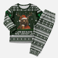 Bear Hunting and Beer Christmas Pajama Set Xmas Holiday Patterns - Wonder Print Shop