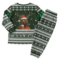 Bear Hunting and Beer Christmas Pajama Set Xmas Holiday Patterns - Wonder Print Shop