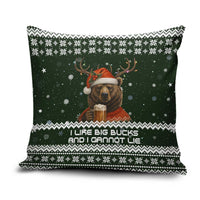 Bear Hunting and Beer Christmas Pillow Cover Xmas Holiday Patterns - Wonder Print Shop