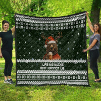 Bear Hunting and Beer Christmas Quilt Xmas Holiday Patterns - Wonder Print Shop