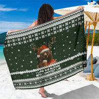 Bear Hunting and Beer Christmas Sarong Xmas Holiday Patterns - Wonder Print Shop