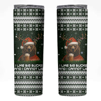Bear Hunting and Beer Christmas Skinny Tumbler Xmas Holiday Patterns - Wonder Print Shop