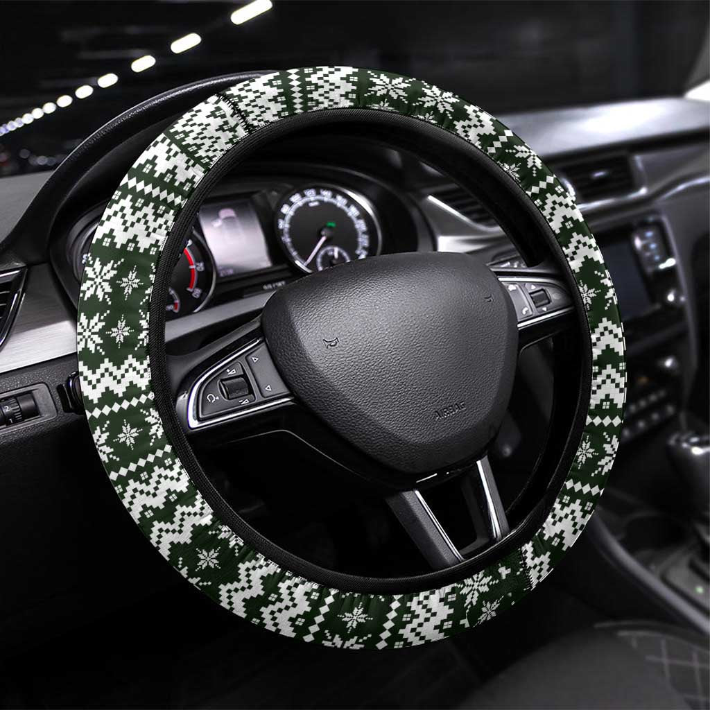 Bear Hunting and Beer Christmas Steering Wheel Cover Xmas Holiday Patterns - Wonder Print Shop
