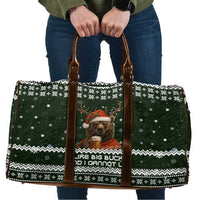 Bear Hunting and Beer Christmas Travel Bag Xmas Holiday Patterns - Wonder Print Shop