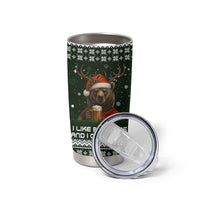 Bear Hunting and Beer Christmas Tumbler Cup Xmas Holiday Patterns - Wonder Print Shop