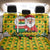 Ghana Christmas Back Car Seat Cover with Santa Ornament National Coat of Arms and Festive - Wonder Print Shop