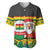 Ghana Christmas Baseball Jersey with Santa Ornament National Coat of Arms and Festive - Wonder Print Shop