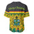 Ghana Christmas Baseball Jersey with Santa Ornament National Coat of Arms and Festive - Wonder Print Shop