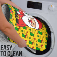 Ghana Christmas Bathroom Set with Santa Ornament National Coat of Arms and Festive - Wonder Print Shop